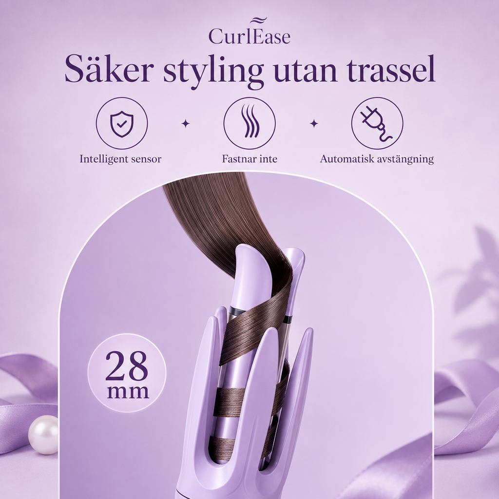 CurlEase - Perfekta lockar på Sekunder